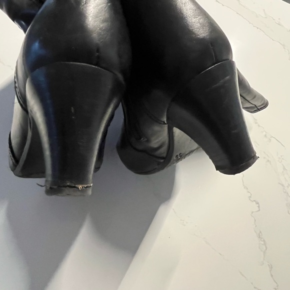 CIAK black leather boots - Picture 5 of 14